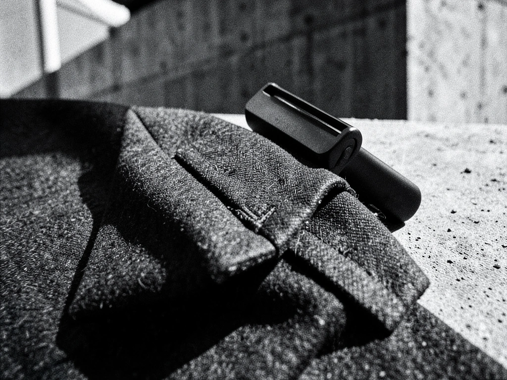 Textural macro shot of grooming essentials and textiles