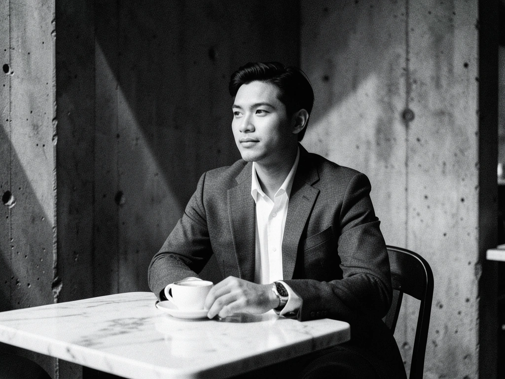 Modern professional in an urban landscape