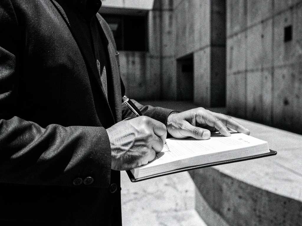 Editorial desk detail